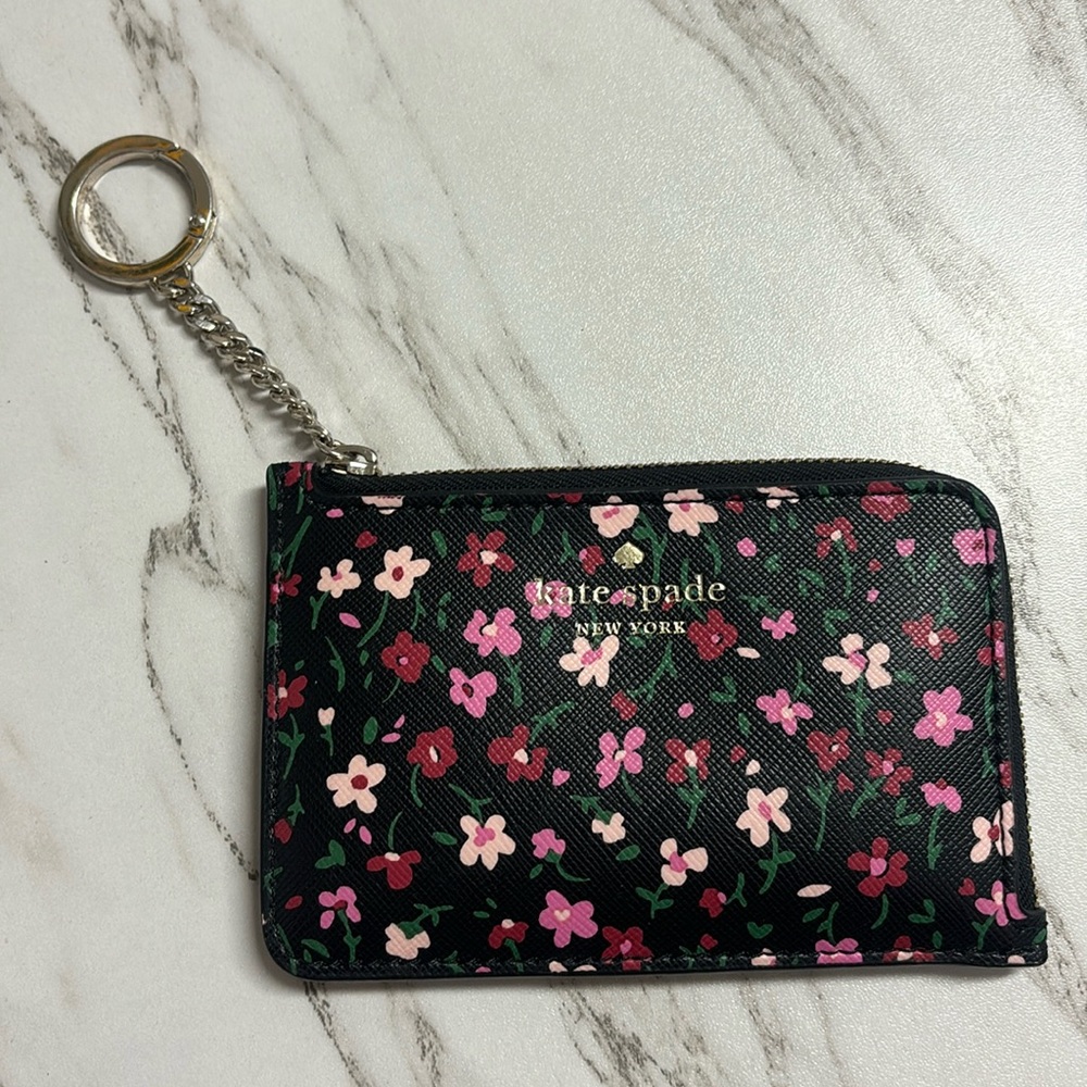 Kate Spade medium keychain wallet cardholder